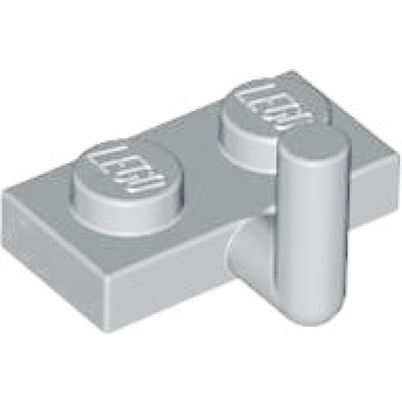 Plaat, Aangepast 1x2 met opstaande pin Light Bluish Gray